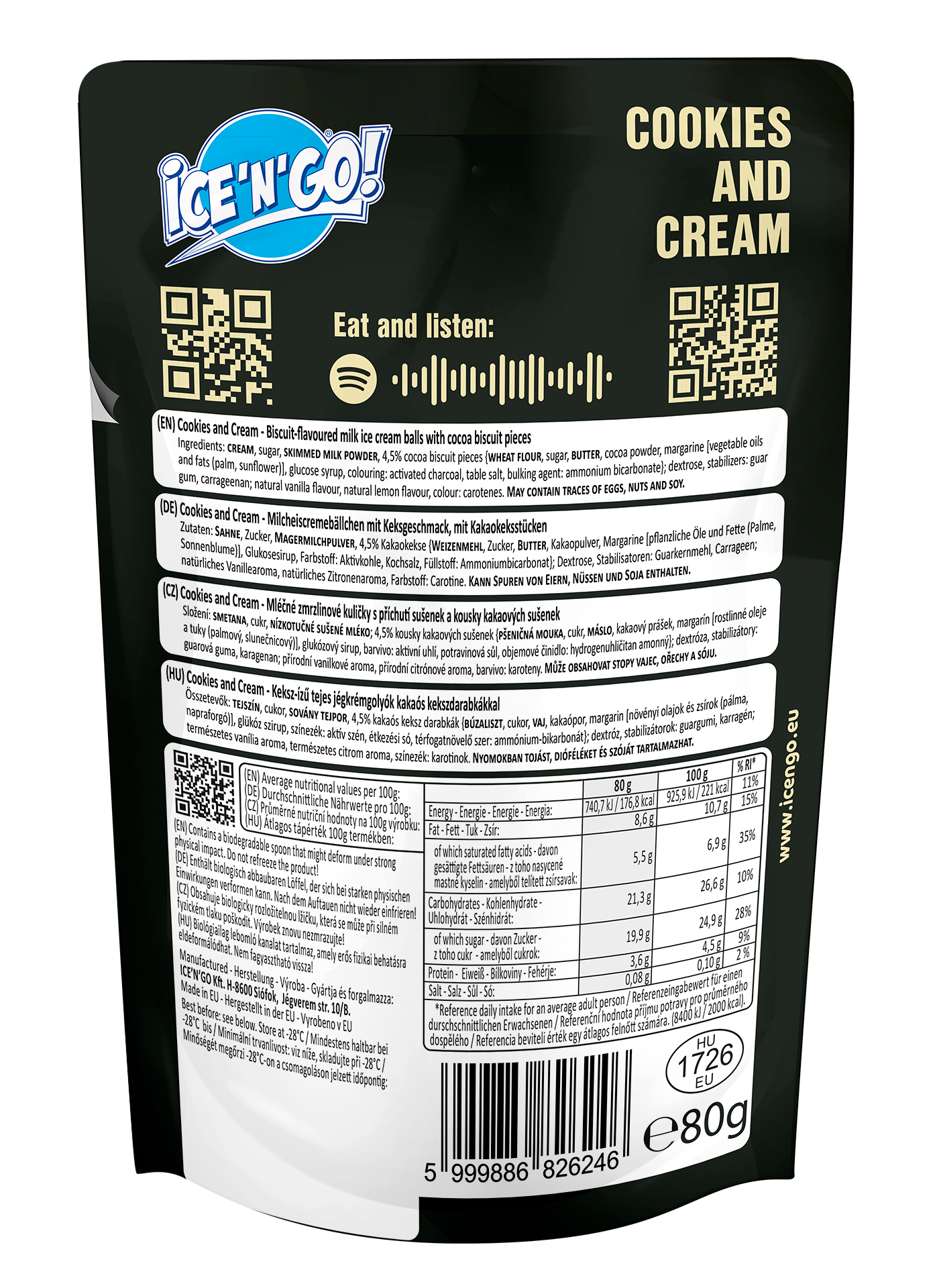 Cookies'n'Cream Back