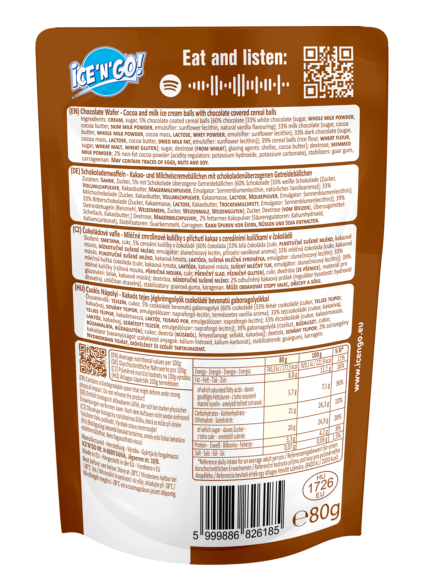 Chocolate Wafer Back
